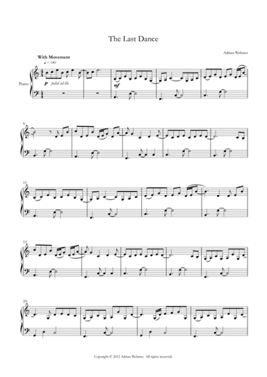 The Last Dance - CrusaderBeach - Romantic Piano Solo for Wedding