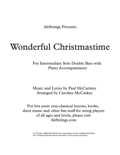 Wonderful Christmastime (arr. Caroline McCaskey)