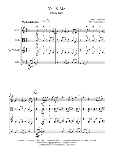 You & Me (arr. Veronica Joines)