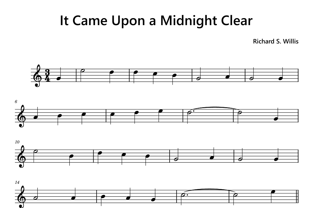 It Came Upon a Midnight Clear (arr. Funtom)
