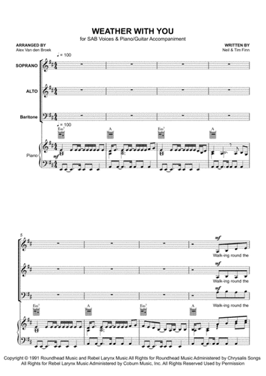 Weather With You (arr. Alex Van den Broek)