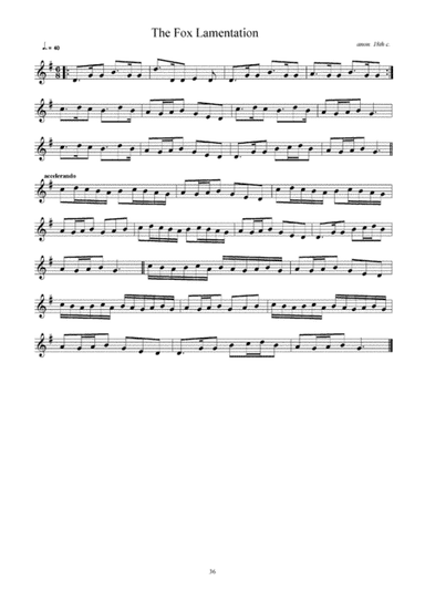 The Fox Lamentation (arr. Daniel Paul King)