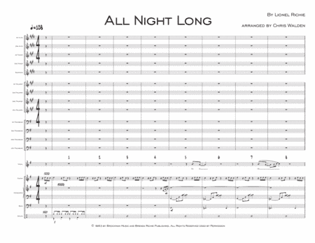All Night Long (all Night) (arr. Chris Walden)