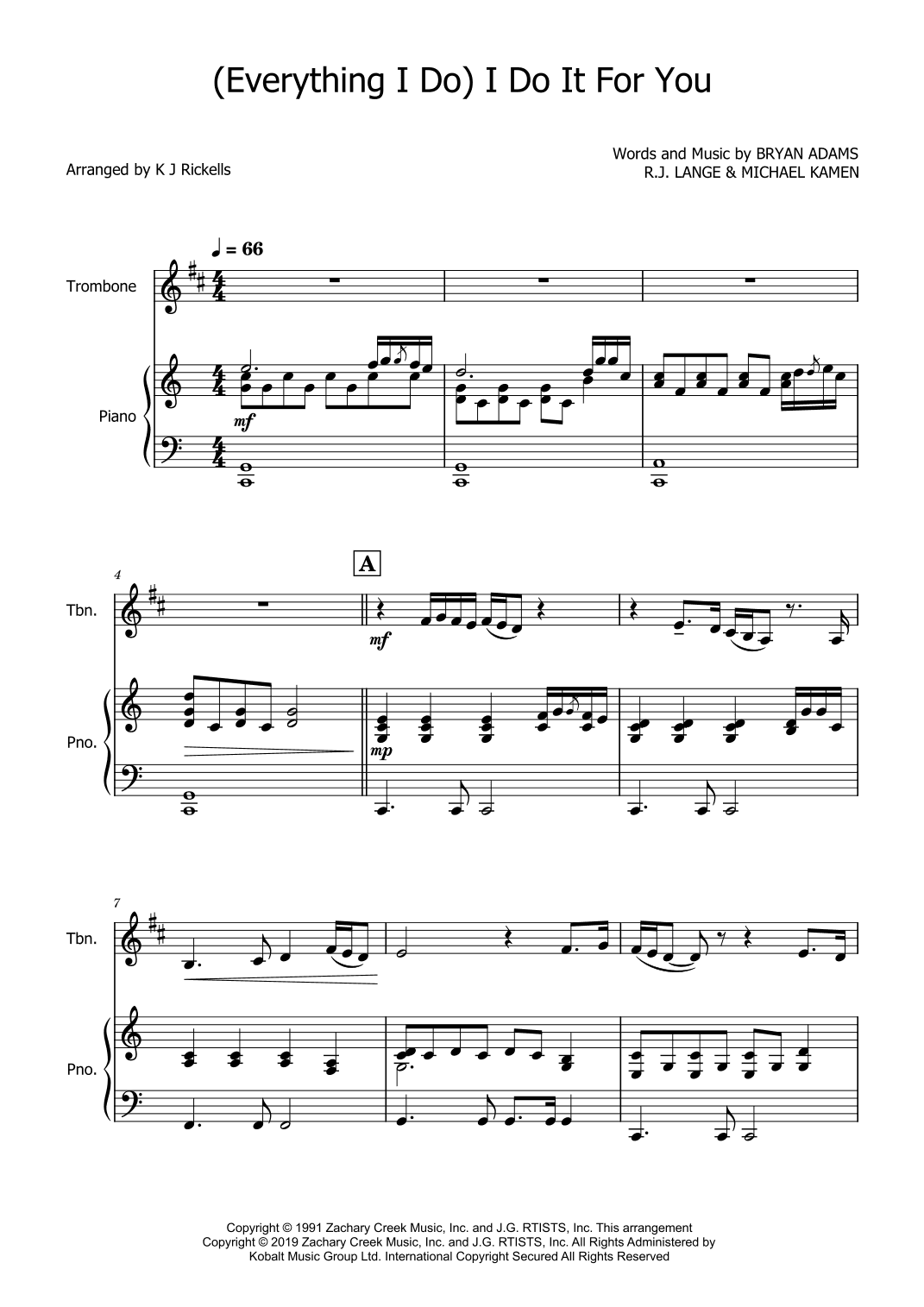 (everything I Do) I Do It For You (arr. K J Rickells)
