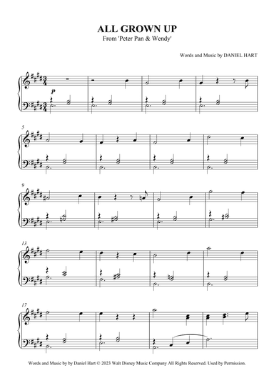 All Grown Up (arr. SCMusic)