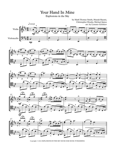 Your Hand In Mine (arr. Lorento Golofeev)