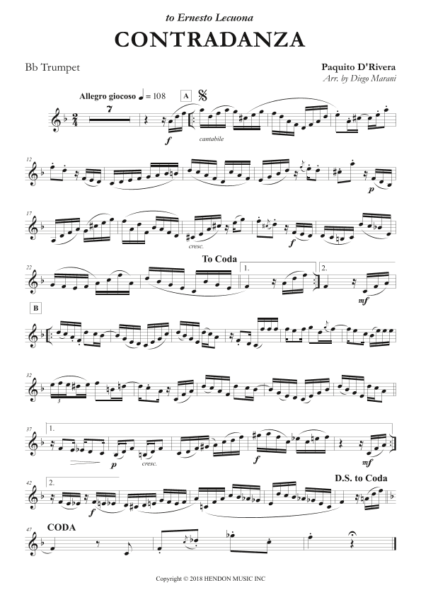 Contradanza - Duo (arr. Diego Marani)