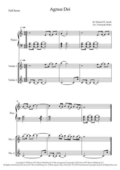 Agnus Dei (arr. Fernando Britto)