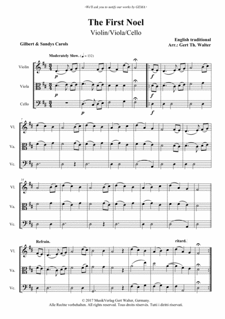 The First Noel (arr. Gert Th. Walter)