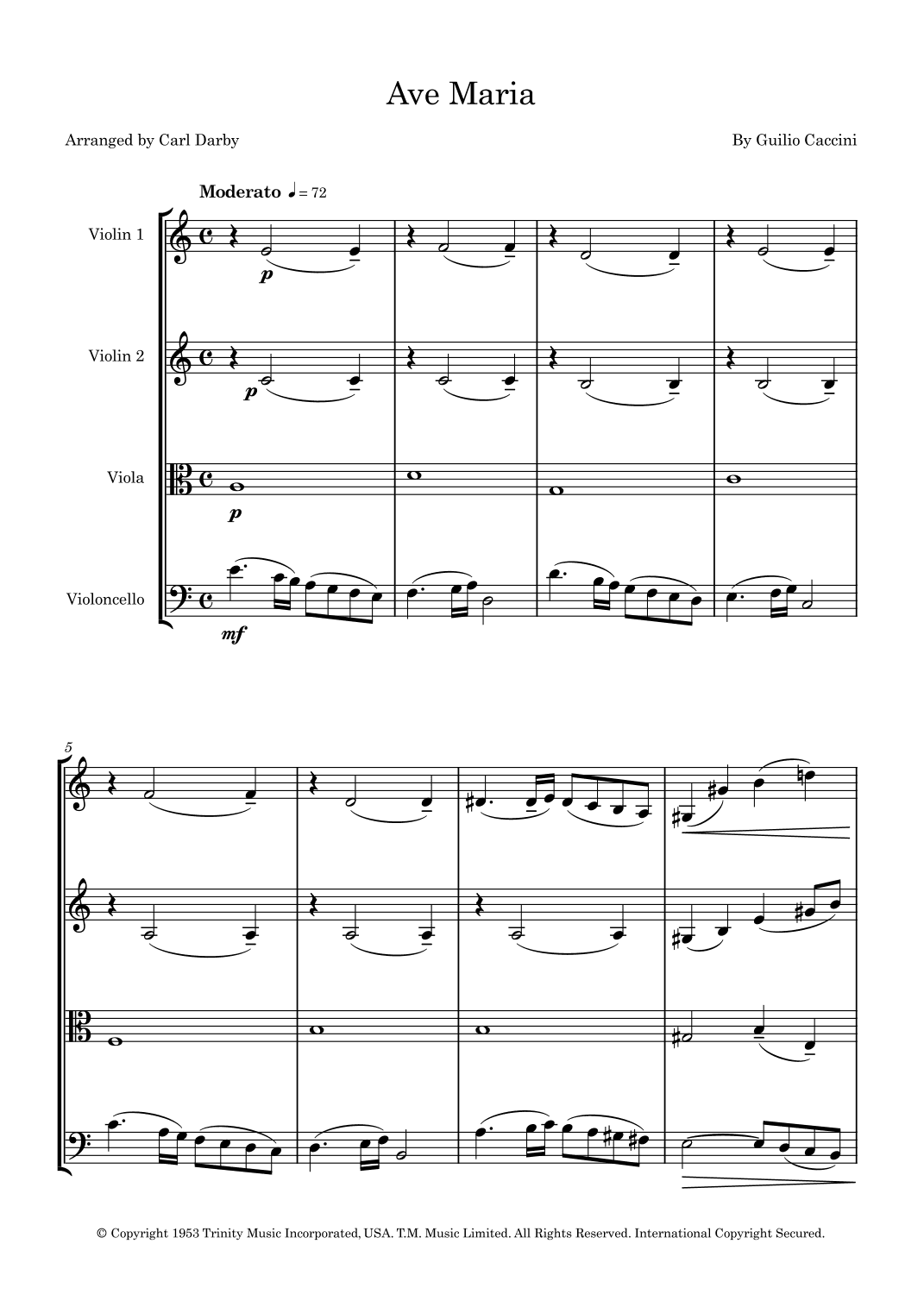 Ave Maria (arr. Carl Darby)