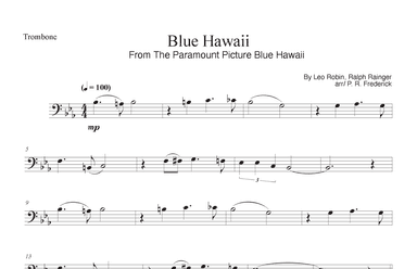 Blue Hawaii (arr. P. R. Frederick)