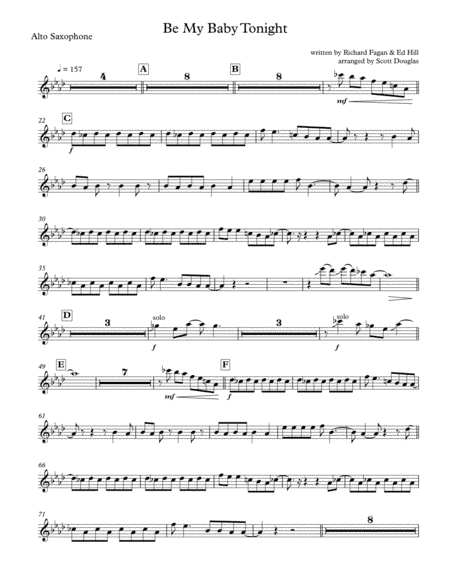 Be My Baby Tonight (arr. Scott Douglas)