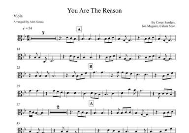 You Are The Reason (arr. Alex Souza)