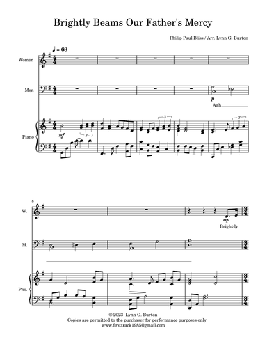 Brightly Beams Our Father's Mercy (arr. Lynn G. Burton)
