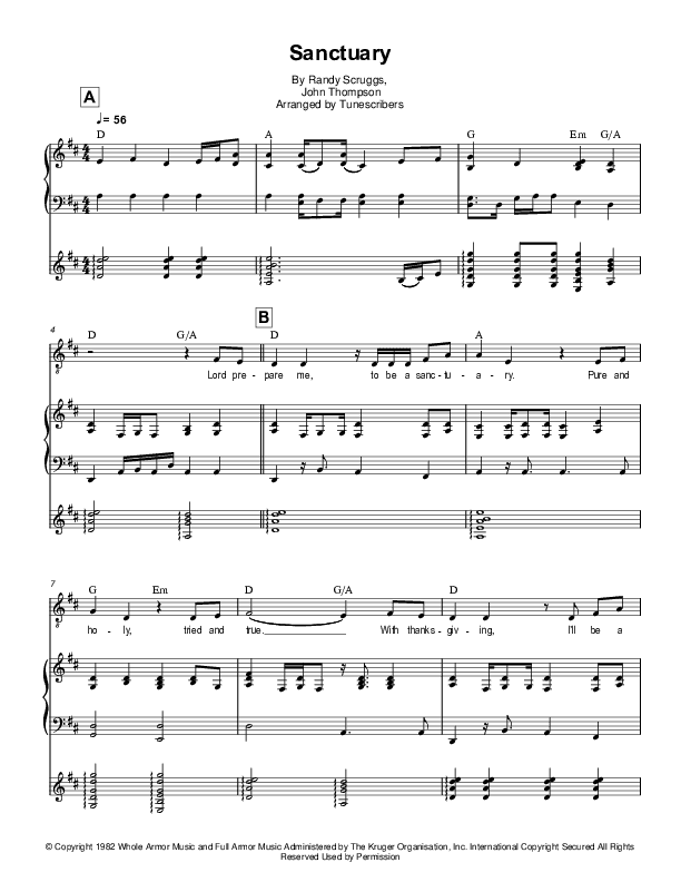 Sanctuary (arr. Tunescribers)