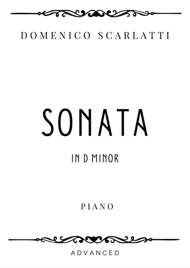 Scarlatti - Keyboard Sonata in D minor - Advanced (arr. Piacere Music Sheets)