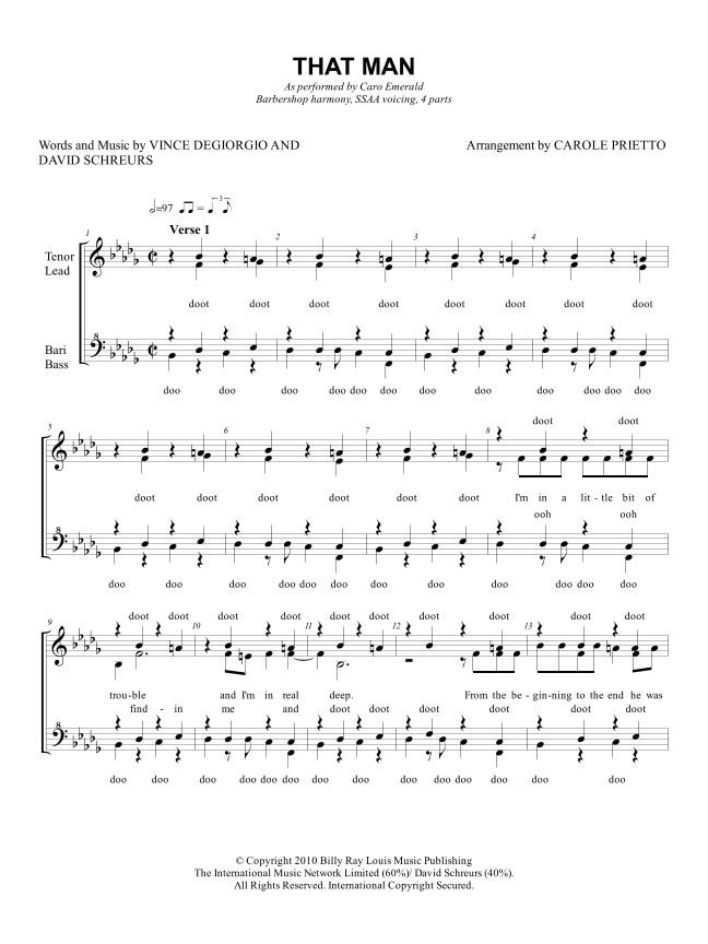 That Man (arr. CAROLE PRIETTO)
