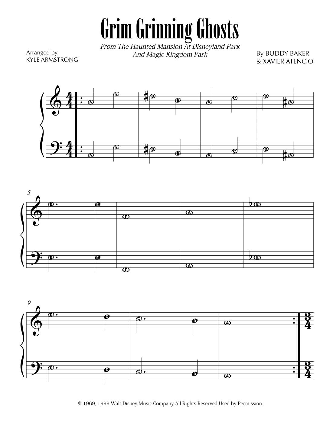 Grim Grinning Ghosts (arr. Kyle Armstrong)