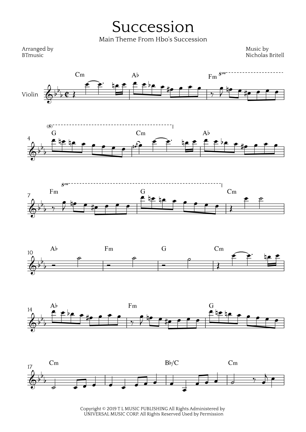 Succession Theme (arr. BTmusic)
