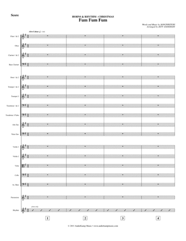 Fum, Fum, Fum - Instrumental Arrangement for Horn Section (arr. Jeff D. Anderson)