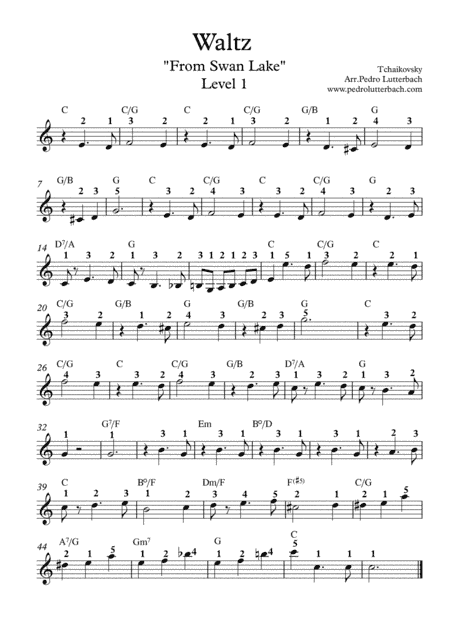 Swan Lake's Waltz (arr. Pedro Lutterbach)