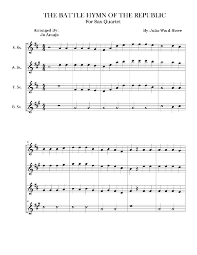 THE BATTLE HYMN OF THE REPUBLIC (arr. Jo Araujo)