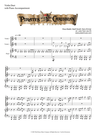 He's A Pirate (arr. Julia Yeon-Joo Oh)