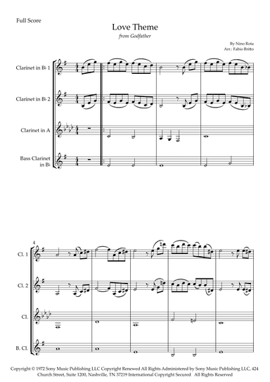 The Godfather (love Theme) (arr. Fabio Britto)