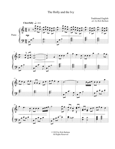 The Holly and the Ivy (arr. Rick Barham)