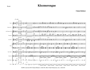 Klezmerengue (arr. Chaim Rubinov)