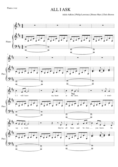All I Ask (arr. Paulo César Vitor)