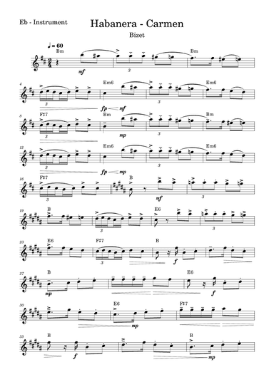 Habanera - Carmen (arr. Fabio Eduardo de Oliveira)