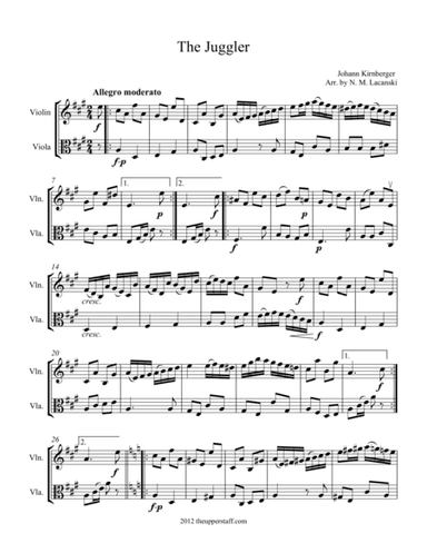 The Juggler (arr. Nick Lacanski)