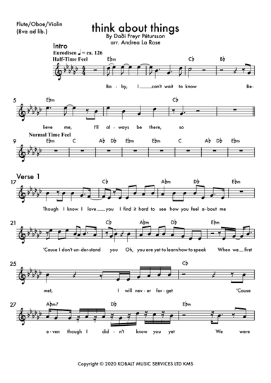 Think About Things (arr. Andrea La Rose)