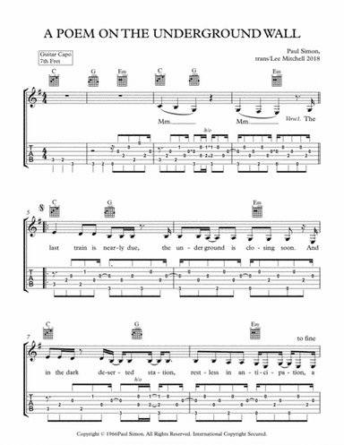 A Poem On The Underground Wall (arr. Lee Mitchell)