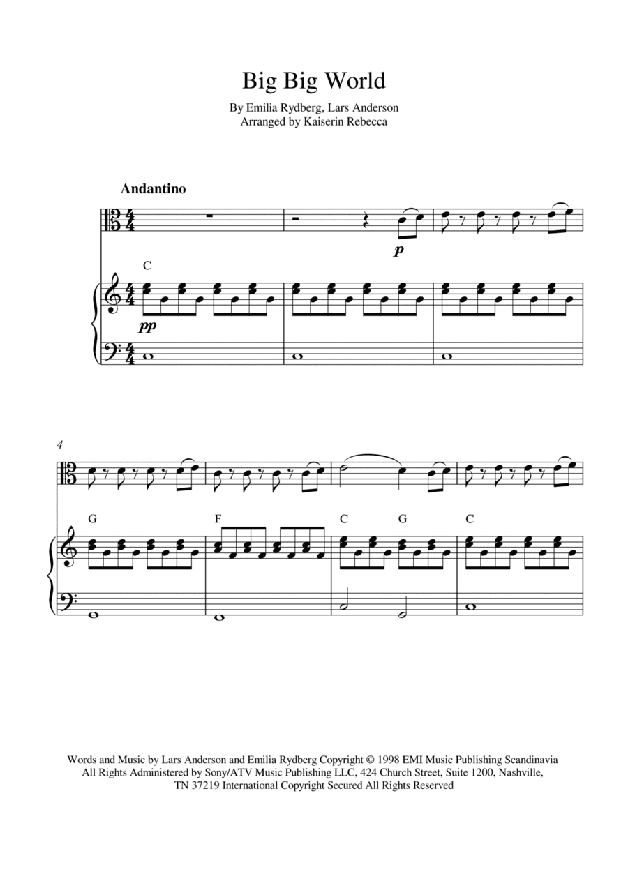 Big Big World (arr. Kaiserin Rebecca)