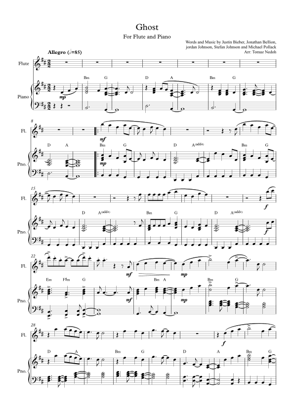Ghost (arr. Tomaz Nedoh)