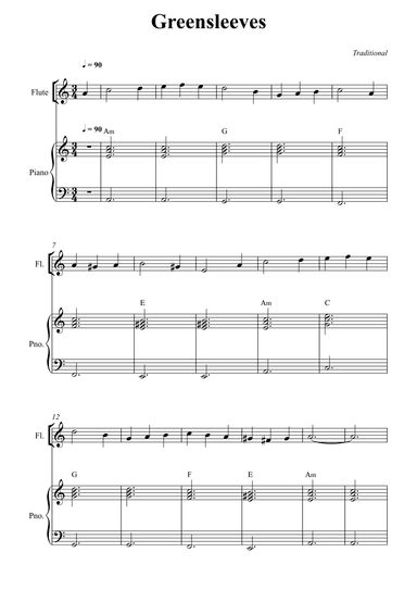 Greensleeves (arr. Wesley S. SIlva)