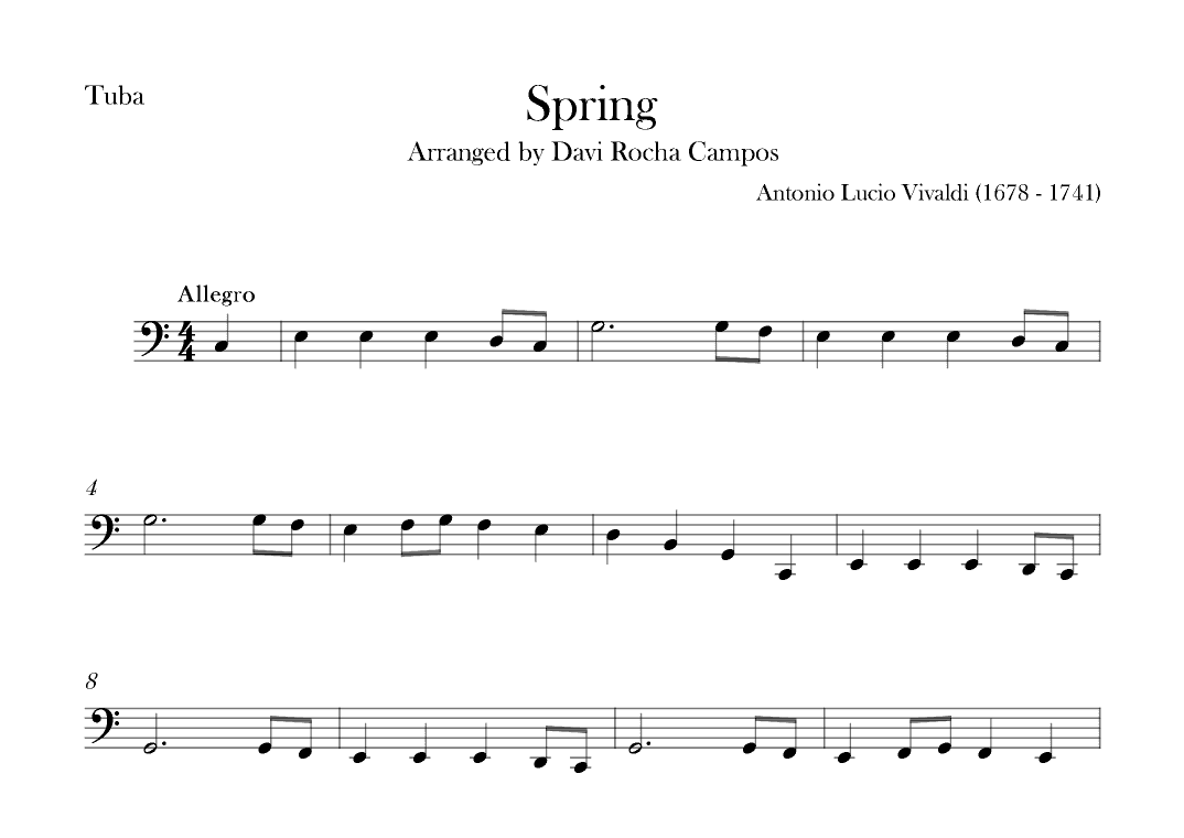 Spring (arr. Davi Rocha Campos)