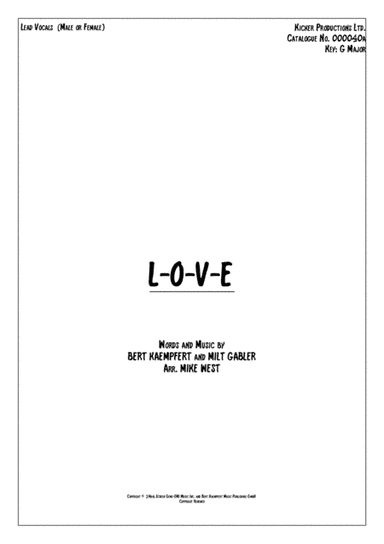 L-o-v-e (arr. Mike West)