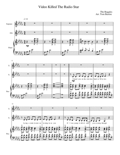 Video Killed The Radio Star (arr. Tom Baston)
