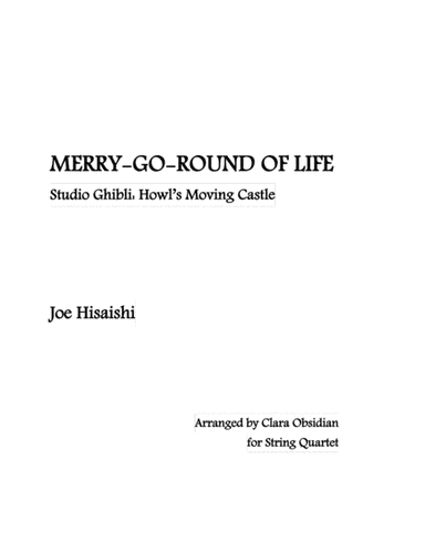 Merry-go-round Of Life (arr. Clara Obsidian)