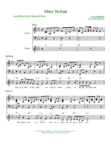Glory To God (from "Mass of God's Majesty & Glory")