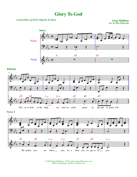 Glory To God (from "Mass of God's Majesty & Glory")