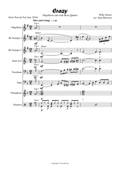 Crazy (arr. Alan Morrison & Peet du Toit)