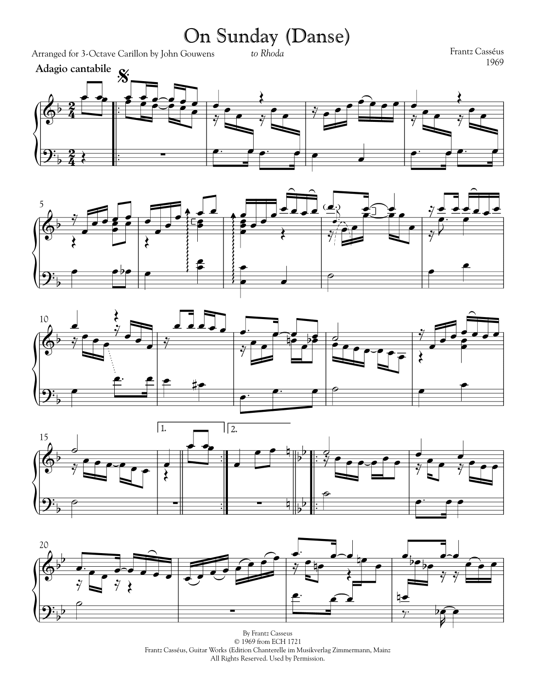 On Sunday (dance) (arr. John Gouwens)