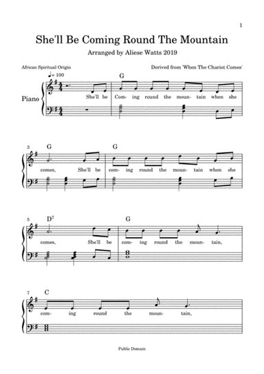 She'll Be Coming Round The Mountain (arr. Aliese Watts)