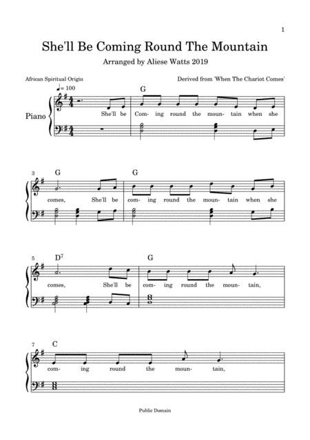 She'll Be Coming Round The Mountain (arr. Aliese Watts)