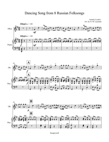 Dancing Song from 8 Russian Folksongs (arr. Nick Lacanski)
