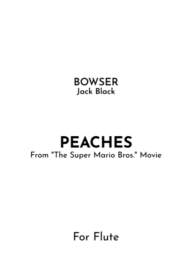 Peaches (arr. Jireh J.)